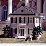 Casa perro reproducción miniatura casa amos