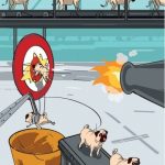 Comic gracioso que explica cómo se fabrican los perros pugs o carlinos