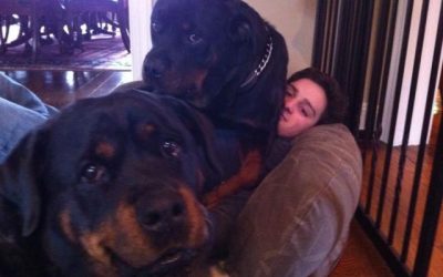 Me encanta estar tirao con mis perritos…