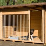 Casa de madera para perro